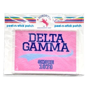 Sorority Peel and Stick Patches - Collegiate Design