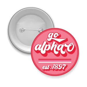 Go Greek Button Sorority Pinback Buttons Go Sorority Design - Etsy