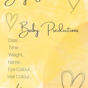 Baby Shower Downloadable Games (pack of 4) Printable
