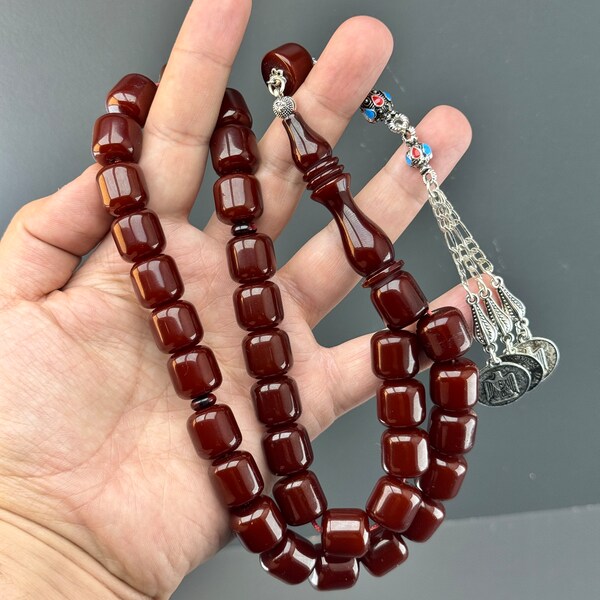 Faturan Amber Rosary, Large Size Rosary, muslim rosary, Misbaha, islamic gift Rosary, Tasbih, tasbeeh, Amber islamic Rosary, Masbaha, Sibha