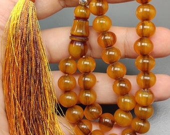 Faturan Amber Rosary, Bakelite rosary, muslim rosary, Misbaha, islamic gift Rosary, Tasbih, tasbeeh, Amber islamic Rosary, Masbaha, Sibha