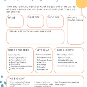 Bridesmaid Survey Etsy Bridesmaid Survey Etsy