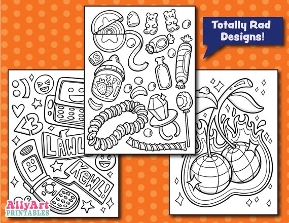Y2K Dolls Coloring Book: Cute Dolls Coloring Pages Features Fashion,  Accessories Illustrations for Teens, Kids and Adults Relaxation and Stress