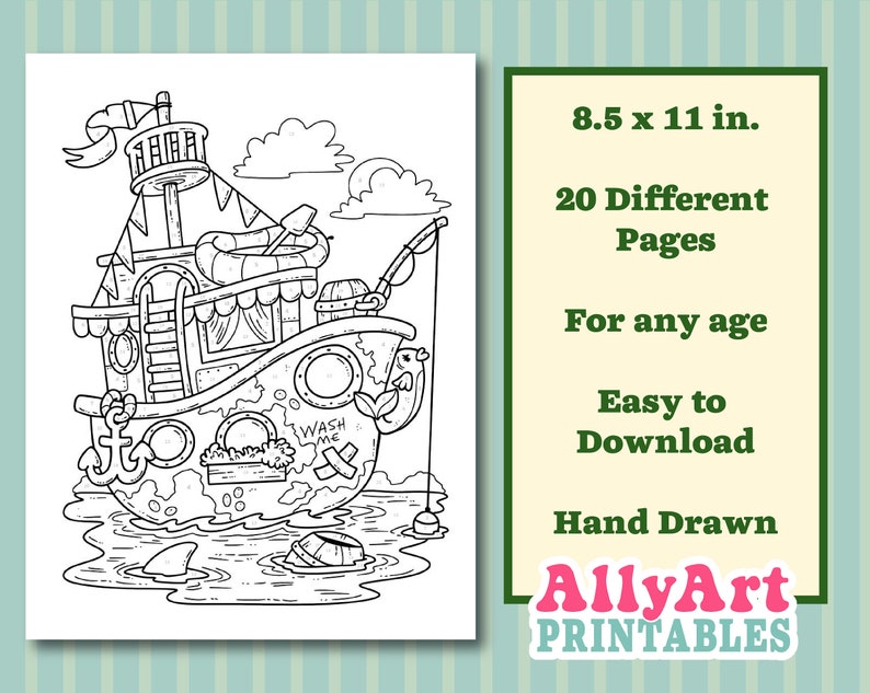 Color By Number Fairy Houses - Digital Download Coloring Pages - Fairy House Coloring Pages image 2