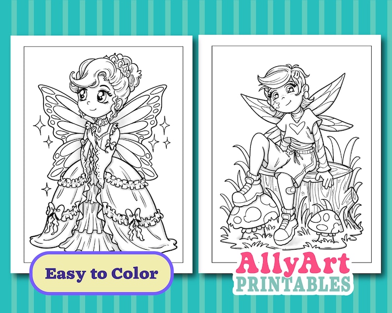 Fairy Chibi Coloring Pages Fantasy Character Coloring Pages Printable ...