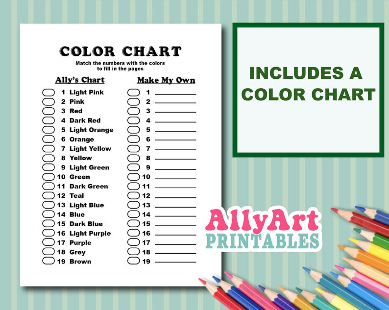 Color By Number Fairy Houses - Digital Download Coloring Pages - Fairy House Coloring Pages image 6