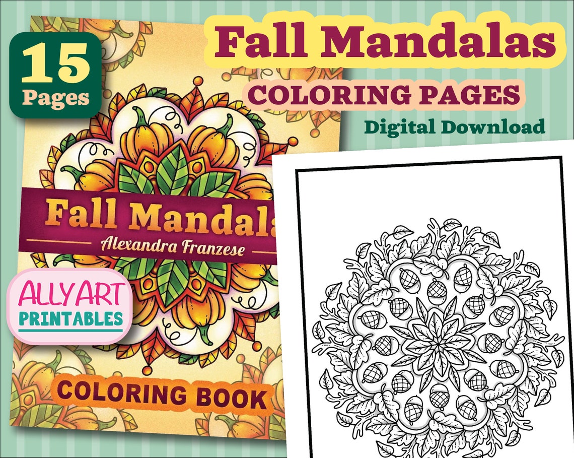 fall-mandalas-coloring-pages-fall-coloring-printable-digital-etsy