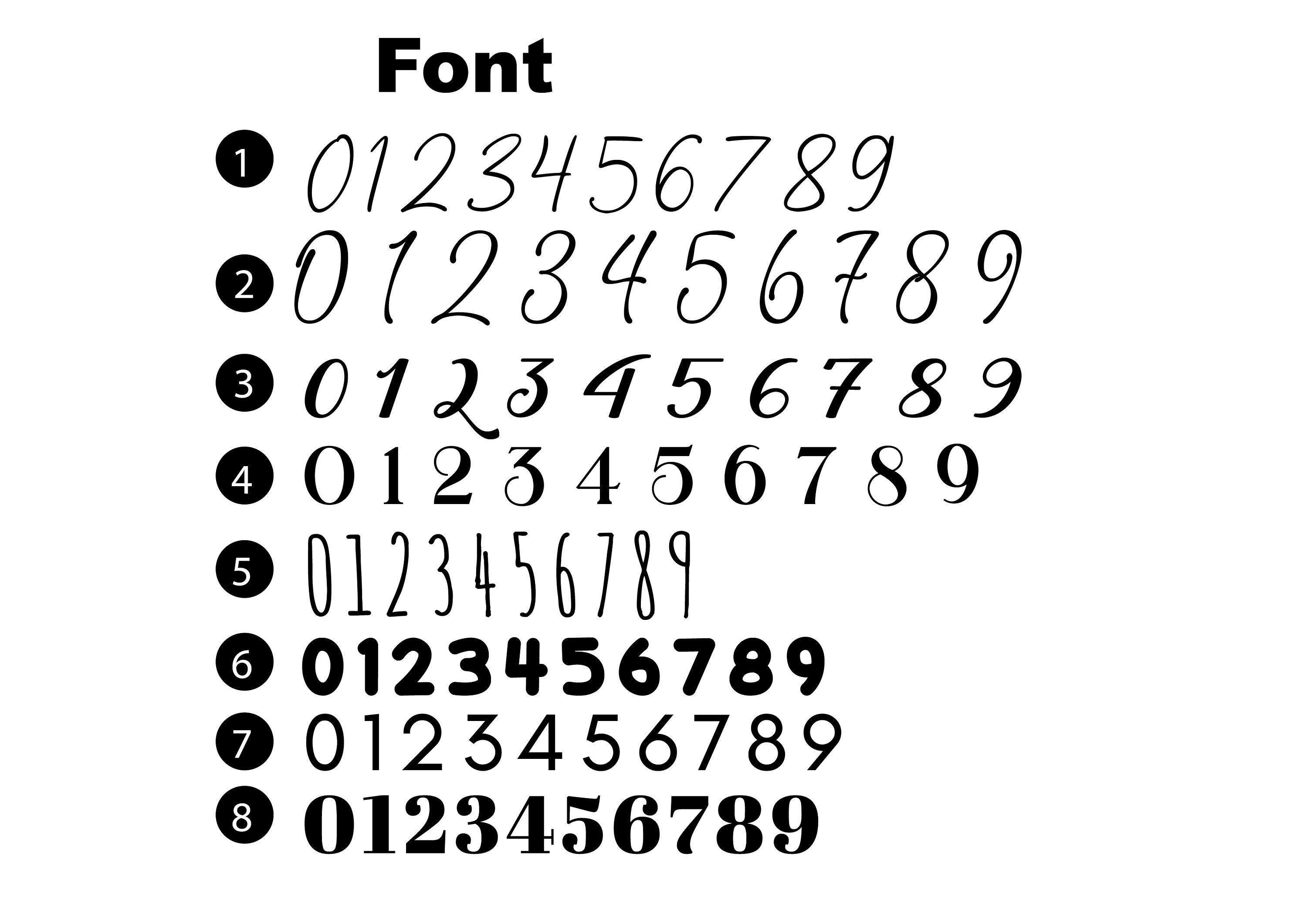 Personalized Vinyl Label Sticker Numbers Numbers for - Etsy