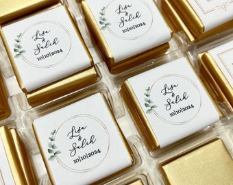 Personalized Chocolate Favors, Chocolate Party Favors, Bridal Shower Favors, Wedding Chocolate, Baby Shower Favors