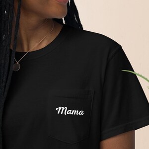 Mama Shirt, Comfort Colors Mama Shirt, Pocket Mama Shirt, Pregnancy Reveal Shirt, Mama Shirt, Mother&#39;s Day Shirt