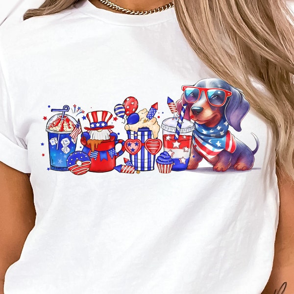 4th of july dachshund shirt