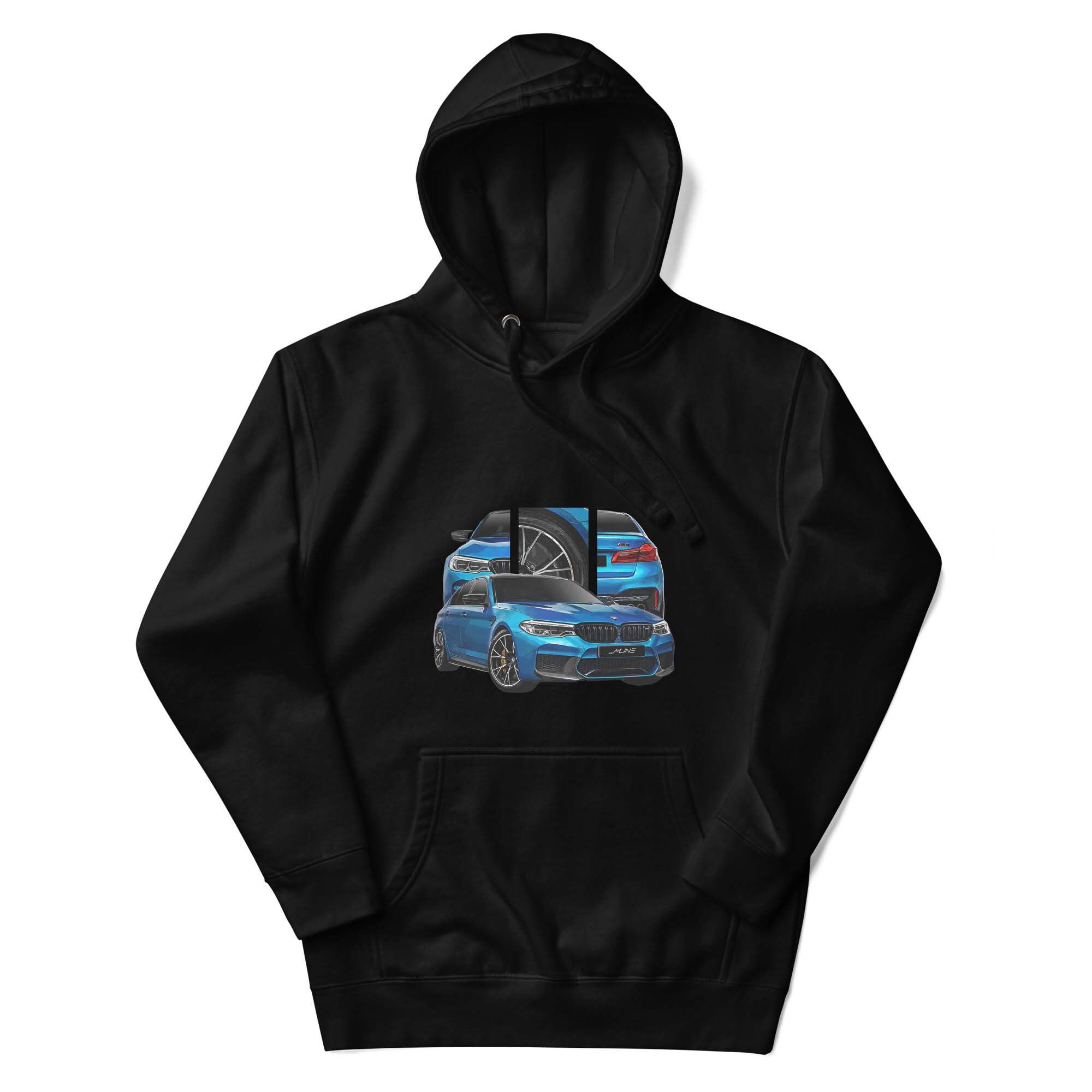 BMW M5 Competition F90 Snapper Rocks Blue Cartoon Art Unisex Hoodie Car ...