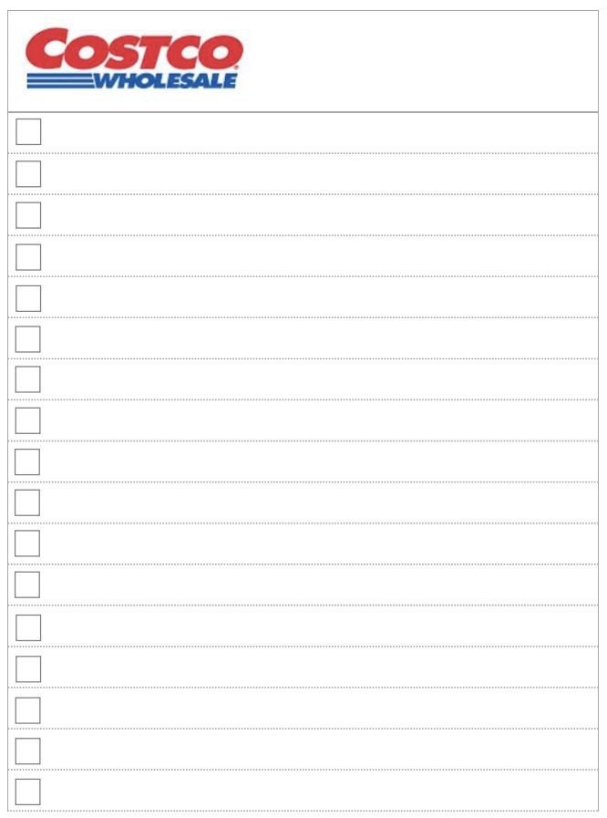 Costco shopping list template digital download pdf png svg etsy