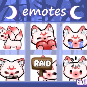 Kitsune emote set