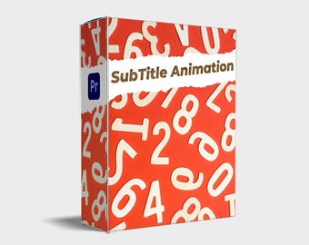 Premiere Pro Subtitle Animation Presets: Text Effects & Lower Thirds (Digital Download)