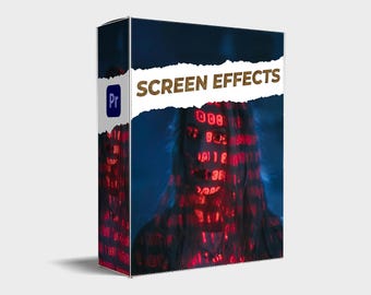 Premiere Pro Screen Effects: Sketch, Chromatic, Ghost, Strobe (PRFPSET) (Digital Download)