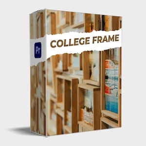Premiere Pro College Frame Video Effects: Vintage Photo Overlay (.MOGRT)