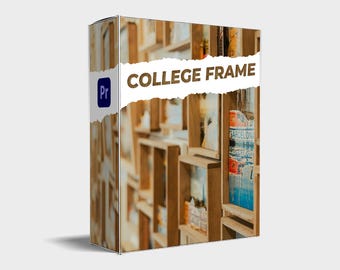 Premiere Pro College Frame Video Effects: Vintage Photo Overlay (.MOGRT)