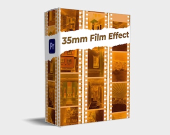 35mm Film Effects: Premiere Pro Video Overlays (MOGRT)