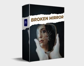 Broken Mirror Video Overlays for Premiere Pro (.MOGRT)