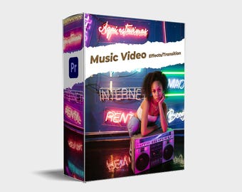 Music Video Editing Effects & Transition For Premier Pro | Music Video Editing Bundle For Video Editors | Pro Music Video Editing Presets