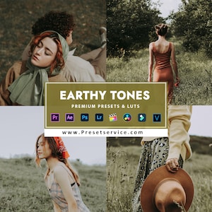 Earthy tones presets and luts bundle
