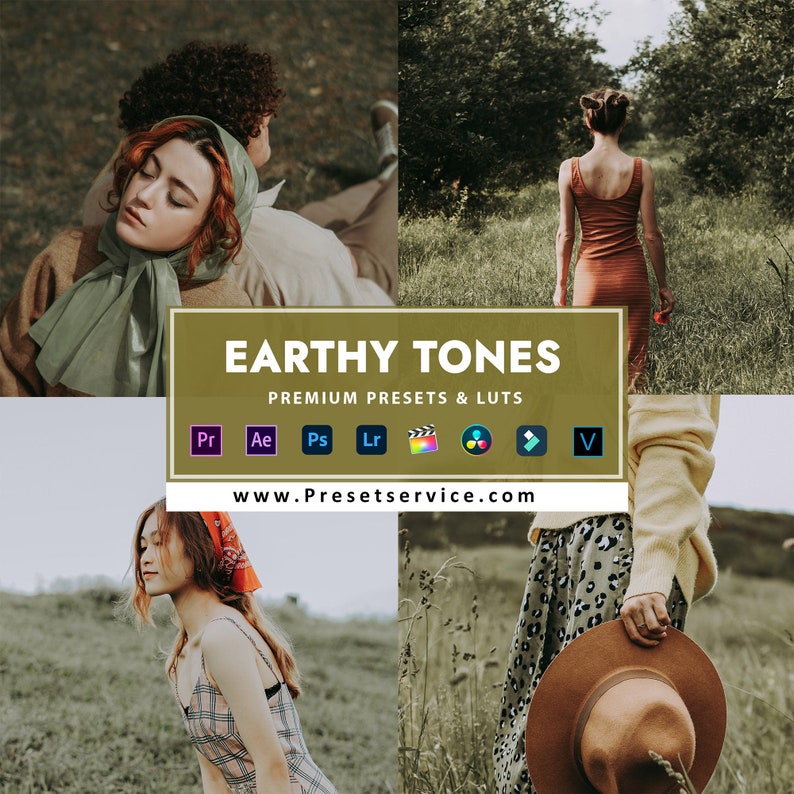 Earthy tones presets and luts bundle