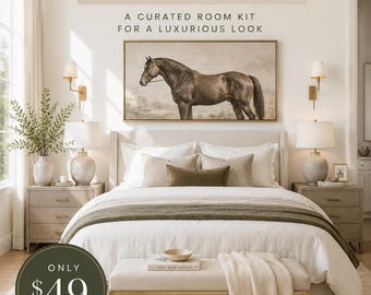 Designer Bedroom Under 2500 - Luxury Bedroom Room Kit - Digital Download