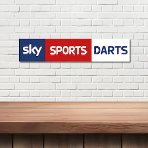 Sky Sports Darts Metal Wall Sign: Home Bar Decor