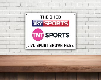 Panneau personnalisé SKY Sports/TNT Sports, bar/Mancave