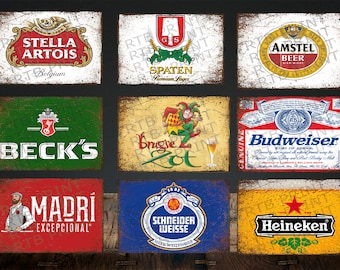 2 - Beer Signs A4 Vintage Metal (Part 2)