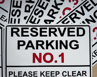 Panneau métallique personnalisé pour parking réservé