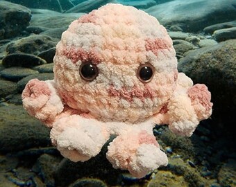 Crocheted Octopus Plush – Handmade Ocean Nursery Toy