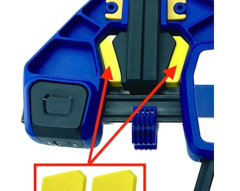 Clamp Spacer fits Irwin Heavy duty XP Quick Grip Clamps and ensures Correct jaw Alignment Yellow 2 piece (Spacer-only clamp not included)