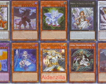 Yugioh Lightsworn Deck - Judgment Dragon Raiden Felis Michael Minerva Chaos  - Etsy