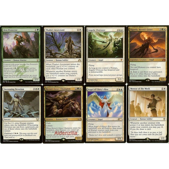 MTG Human Deck - White Green - Sigarda Thalia's Lieutenant - Magic the Gathering - Etsy Canada MTG Human Deck - White Green - Sigarda Thalia's Lieutenant - Magic the Gathering - Etsy Canada
