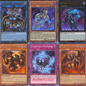 Może przedstawiać: Zbi&oacute;r dziesięciu kart kolekcjonerskich przedstawiających Phantom Knights of Silent Bouts, Phantom Knights of Rusty Bardiche, Phantom Knights of Torn Scales, Phantom Knights of Break Sword, Tour Guide From the Underworld, Phantom Knights of Silent Bouts, Phantom Knights of Rusty Bardiche, Phantom Knights of Soce Briandine, Phantom Knights of Silent Bouts i Phantom Knights of Silent Bouts.