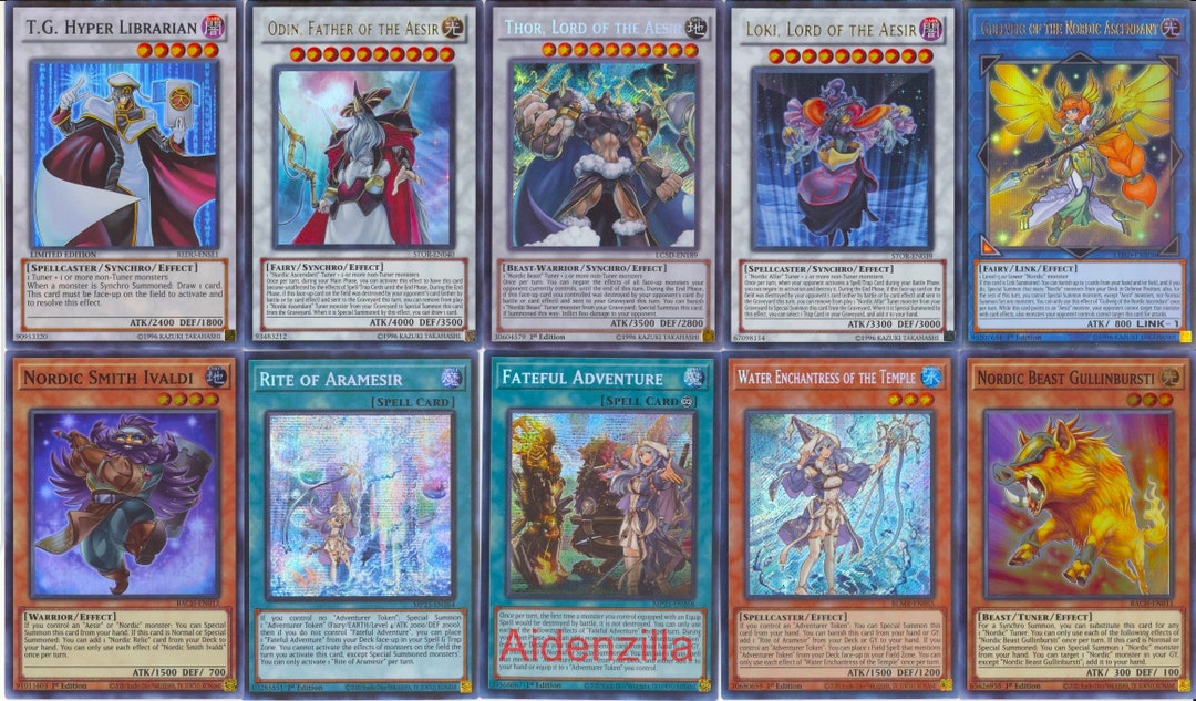 Yugioh Nordic Deck - Thor Odin Loki Gullveig Rite of Aramesir Fateful Adventure - Etsy Yugioh Nordic Deck - Thor Odin Loki Gullveig Rite of Aramesir Fateful Adventure - Etsy