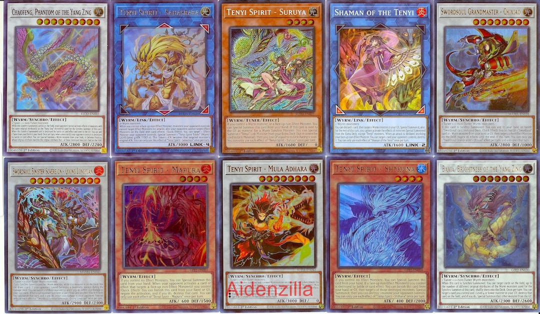 tenyi deck yugioh Yugioh Tenyi Deck - Spirit Suruya Sahasrara Mula Adhara Swordsoul Yang Zing