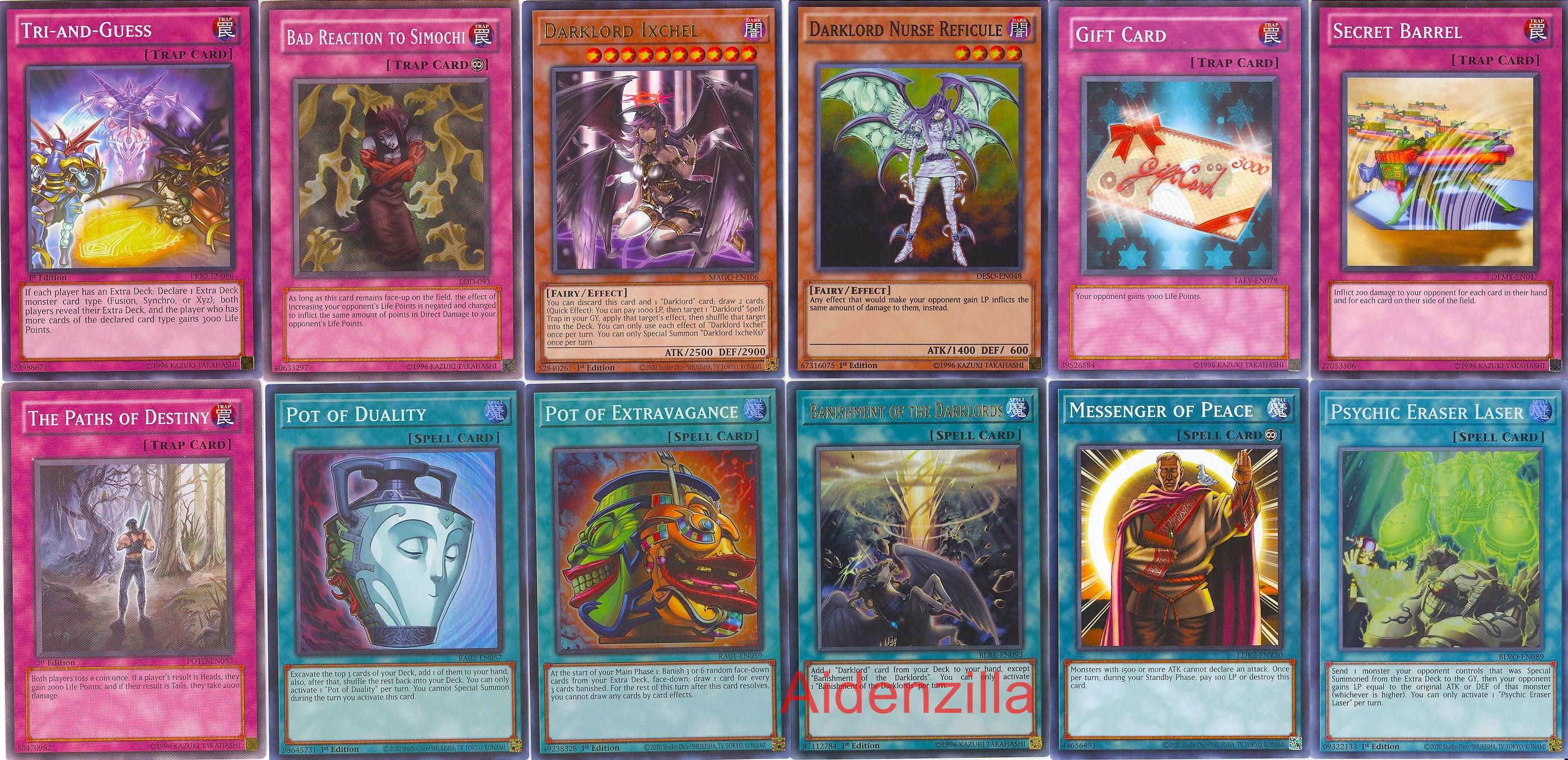 Yugioh Nurse Reficule Anti-Heal Burn Deck - Bad Reaction Simochi Gift Card