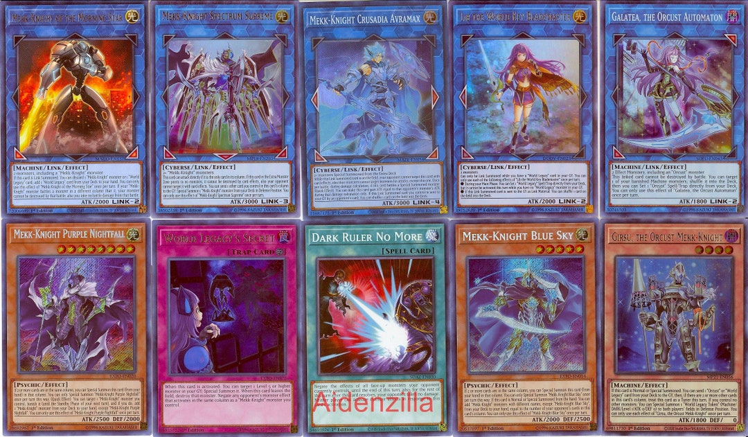 Yugioh Mekk-knight Deck - Purple Nightfall Blue Sky Avramax Girsu World  Legacy - Etsy