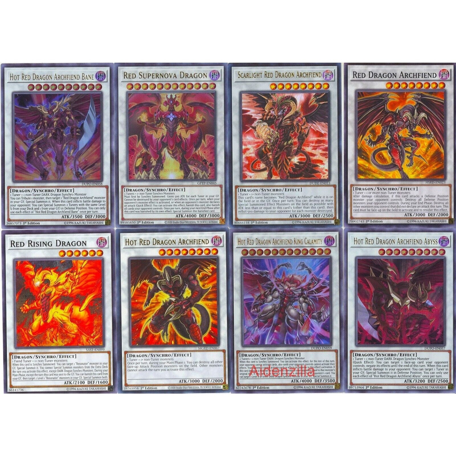 Yugioh Dragon Archfiend Resonator Deck Scarlight Bane Etsy