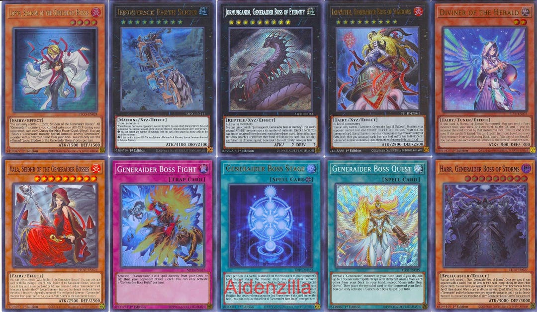 Yugioh Generaider Deck - Boss Stage Hela Loptr Jormungandr Dovelgus Mardel  - Etsy Denmark