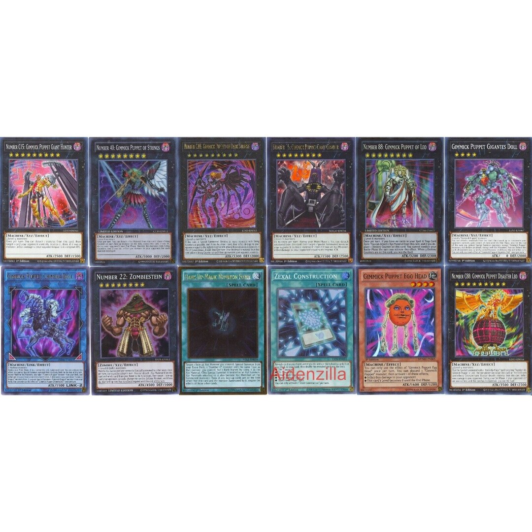 Yugioh Gimmick Puppet Deck Giant Grinder Hunter Dark Strings Etsy