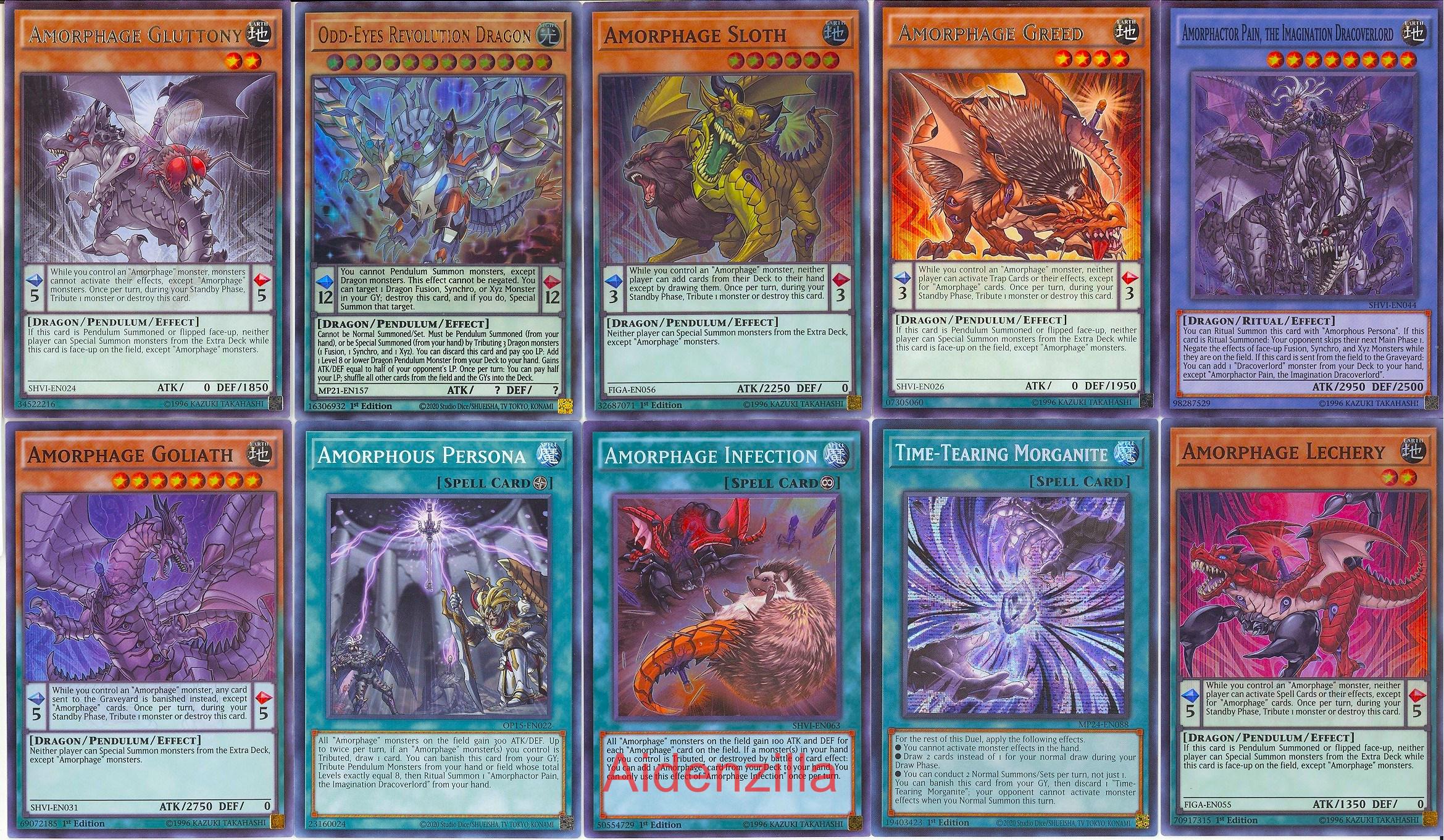 amorphage yugioh deck Yugioh Amorphage Deck 40 Cards + Extra Deck + Sleeves – Budget Yugioh Decks main image 1