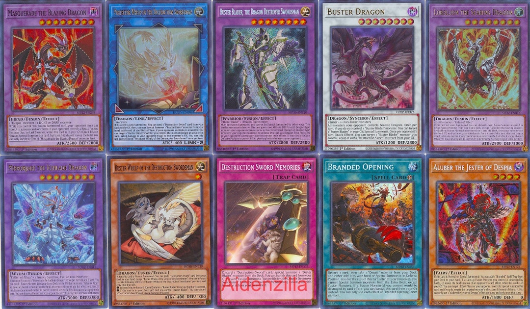 Yugioh Branded Buster Blader Deck Dragon Whelp Opening Etsy