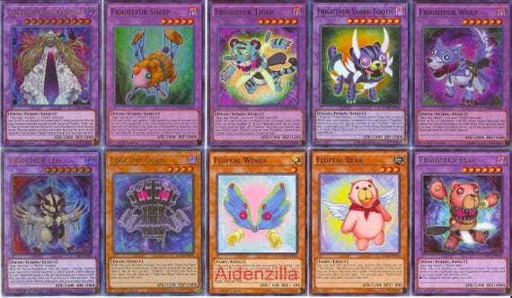 Yugioh Fluffal Deck - Frightfur Tiger Sabre-tooth Leo Bear Edge Imp Chain -  Etsy