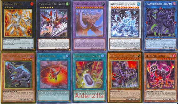Yugioh Transcendosaurus Dinosaur Deck - Gigantozowler Ground Xeno Meteorus  - Etsy
