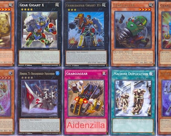 Baraja de máquinas Geargia de Yugioh: Geargiagear Gigant XG Geargiauger Gear Gigant X