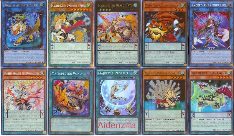 Yugioh Majespecter Pendulum Deck - Bunbuku Pegasus Yamarashi Kirin Ryu Nue image 1